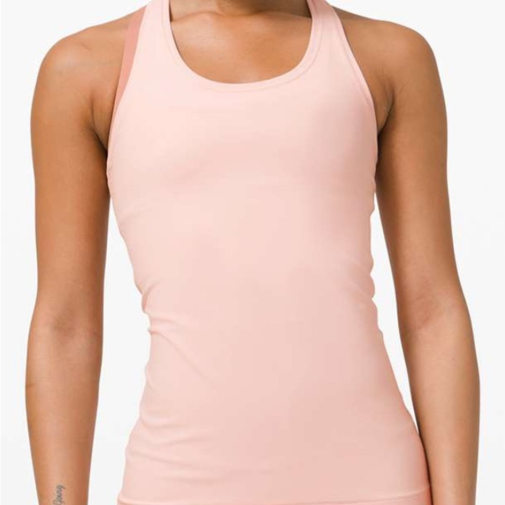 *New with Tags* Lululemon Pale Pink Cool Racerback Tank Top Size 8